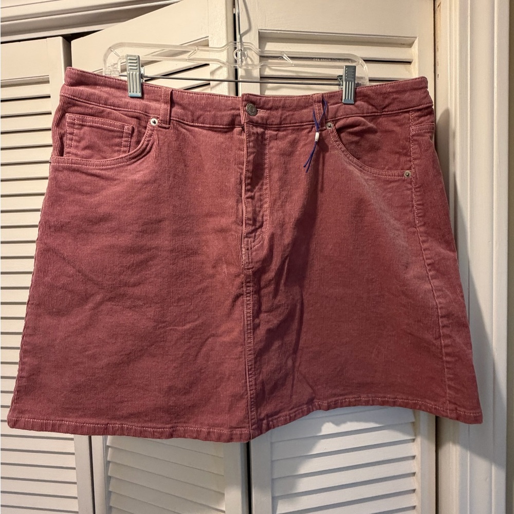 Popsugar Women's Pink Denim Skirt
